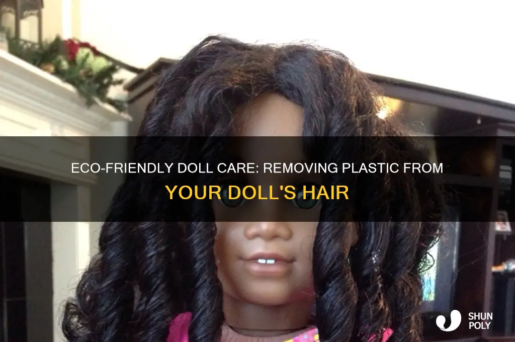 how to get plastic out of my life doll hair