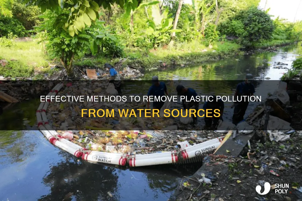 how to get plastic out of water