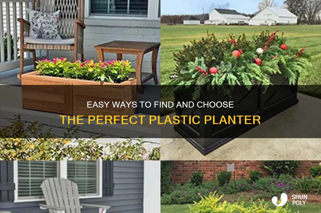 how to get plastic planter