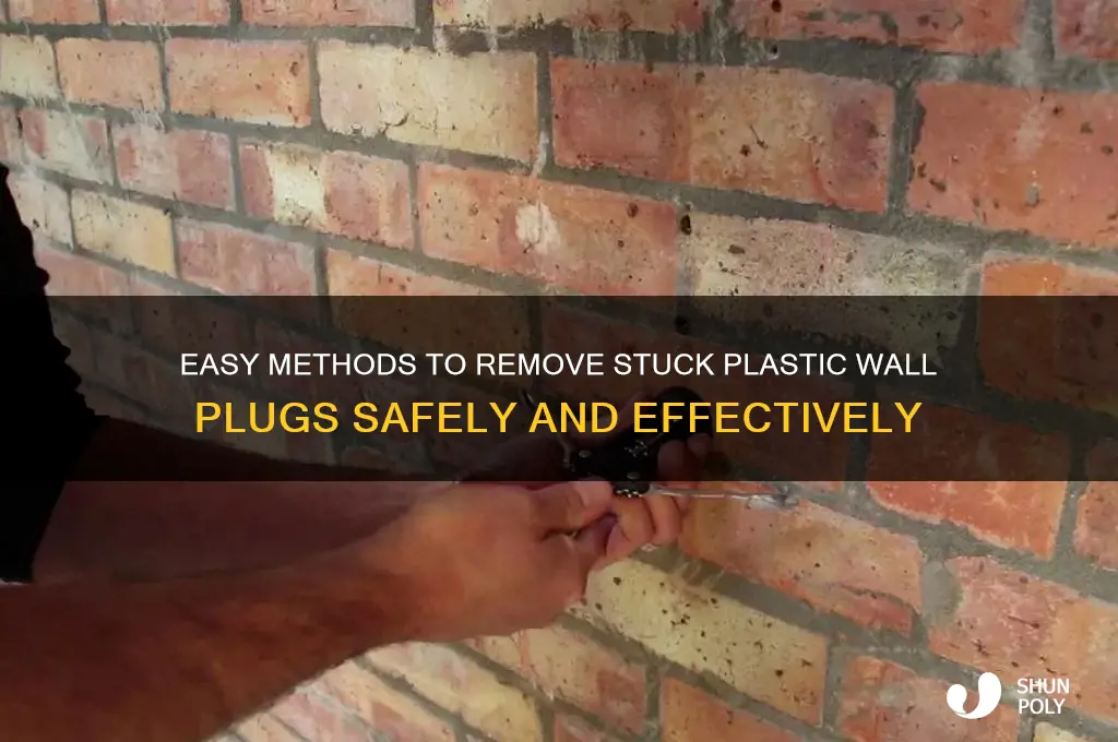 how to get plastic plugs out of wall