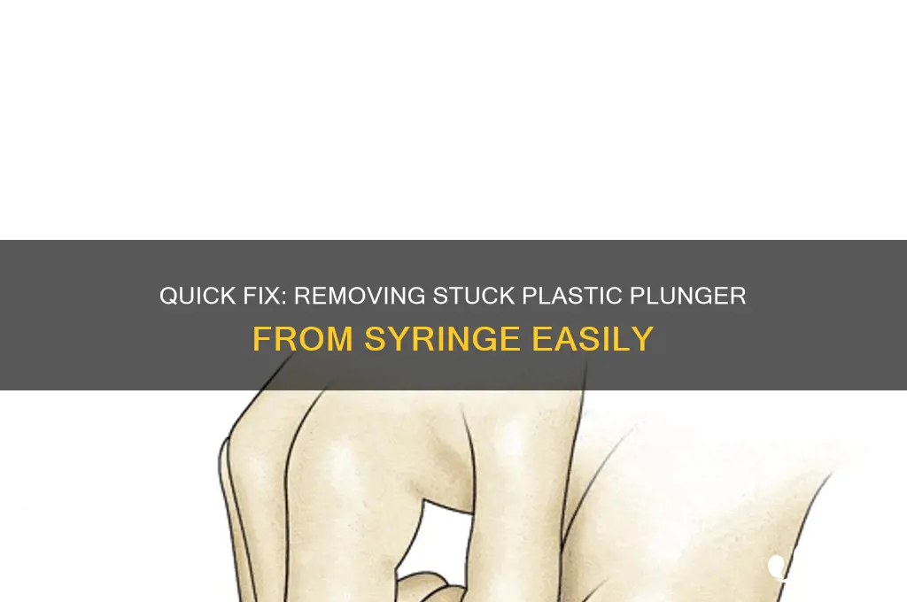 how to get plastic plunger out of syringe