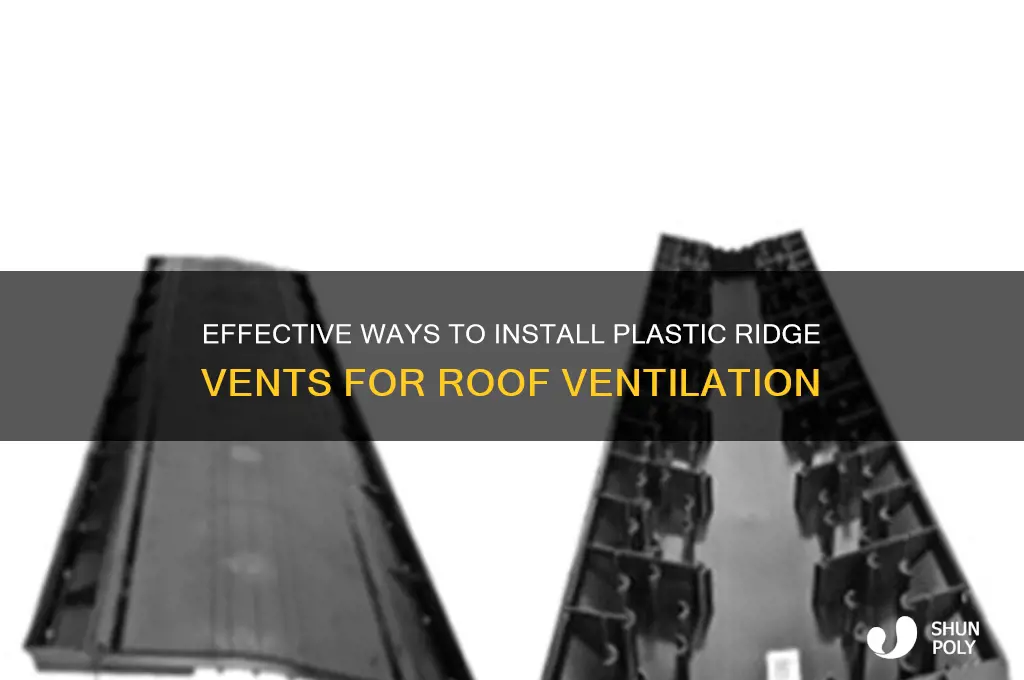 how to get plastic ridge vents