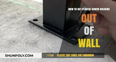 Easy Methods to Remove Plastic Screw Holders from Walls