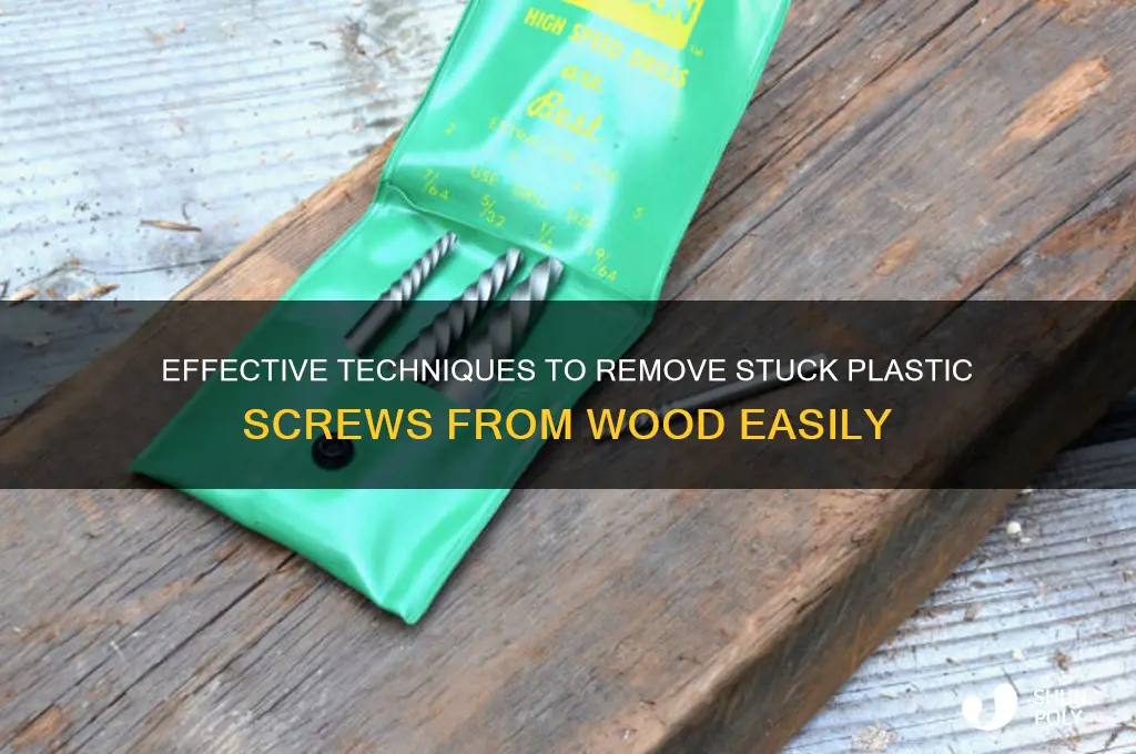 how to get plastic screw out of wood