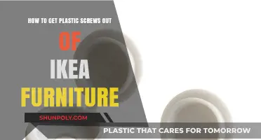 Efficiently Removing Plastic Screws from IKEA Furniture: A Step-by-Step Guide