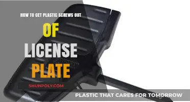 Removing Plastic Screws from License Plates: Quick and Easy Tips