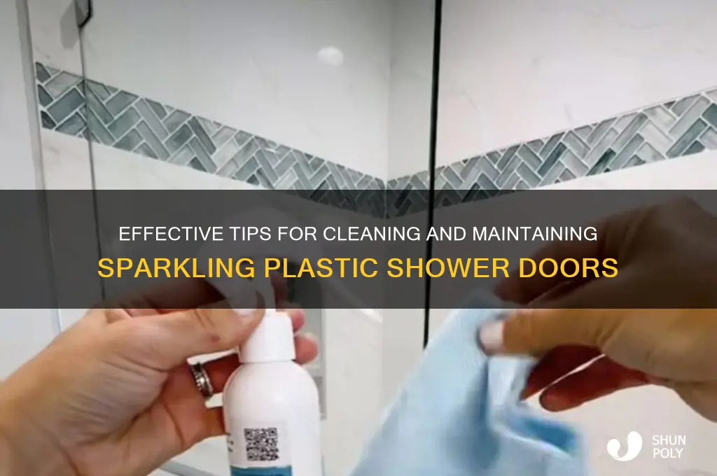 how to get plastic shower doors clean