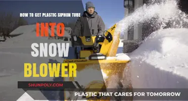 Easy Steps to Insert Plastic Siphon Tube in Your Snow Blower