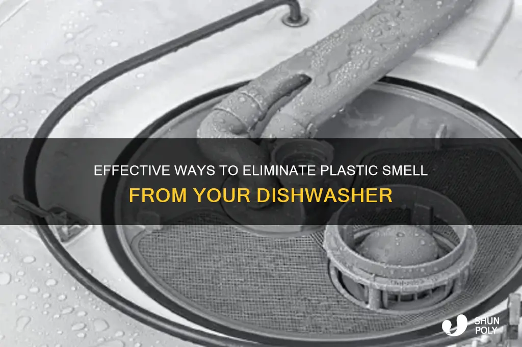 how to get plastic smell out of dishwasher