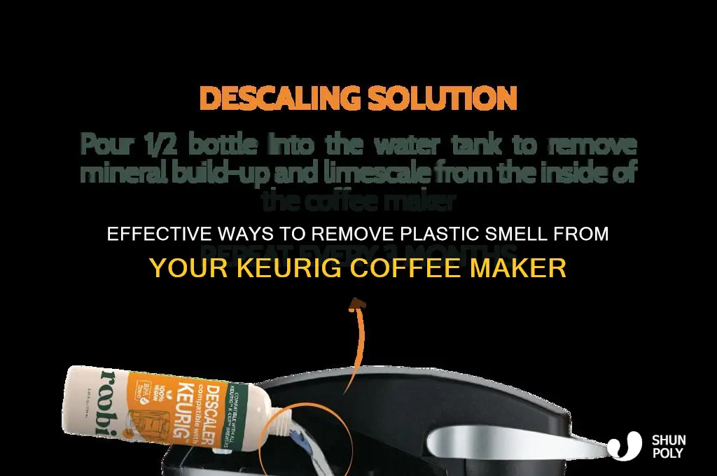 how to get plastic smell out of keurig