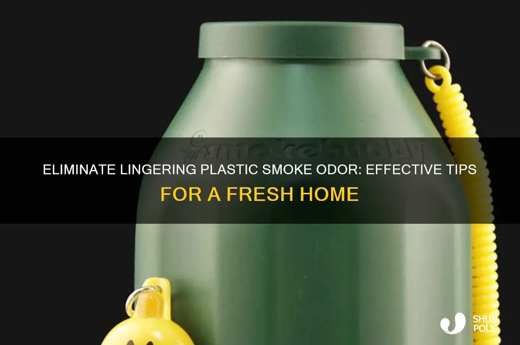 how to get plastic smoke smell out of house