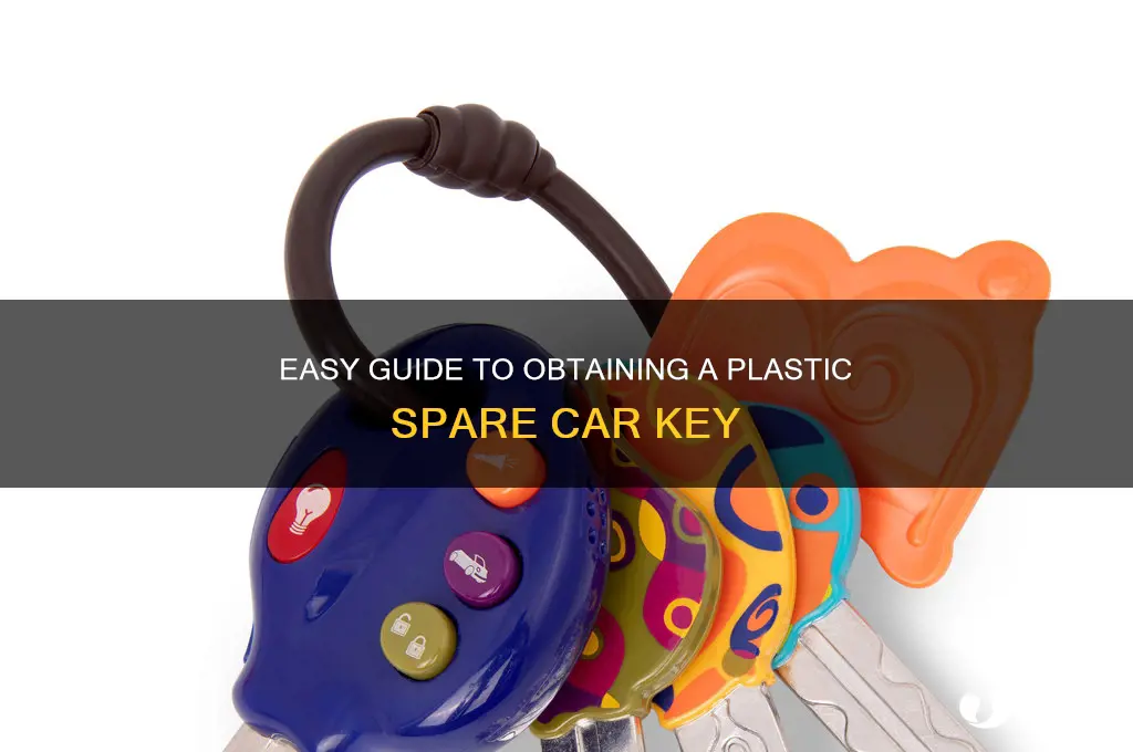 how to get plastic spare key for car