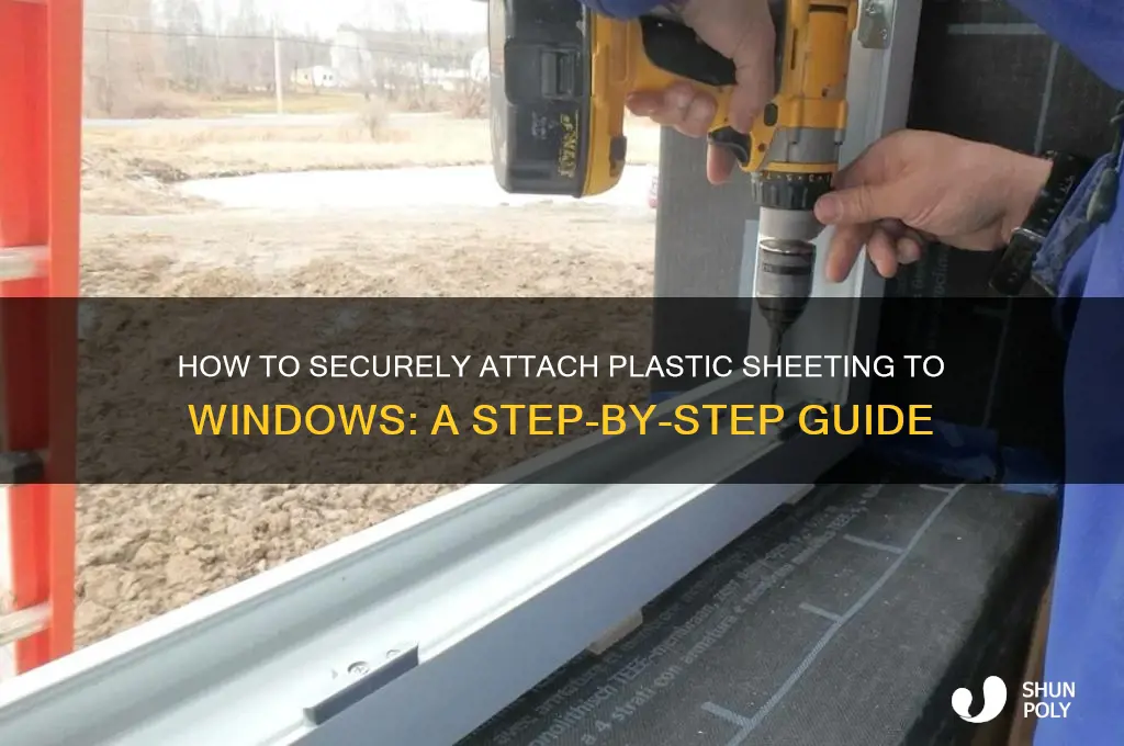 how to get plastic t5hat is stuff to a window
