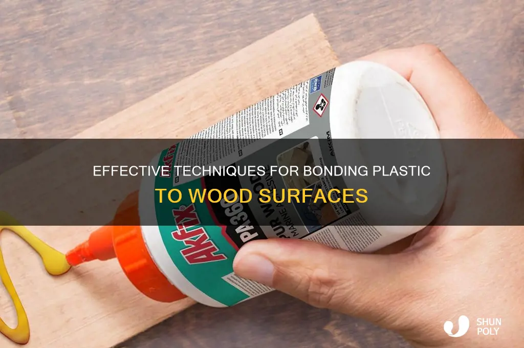 how to get plastic to adher to bood