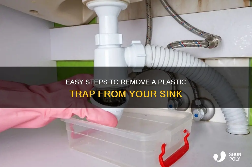 how to get plastic trap off sink