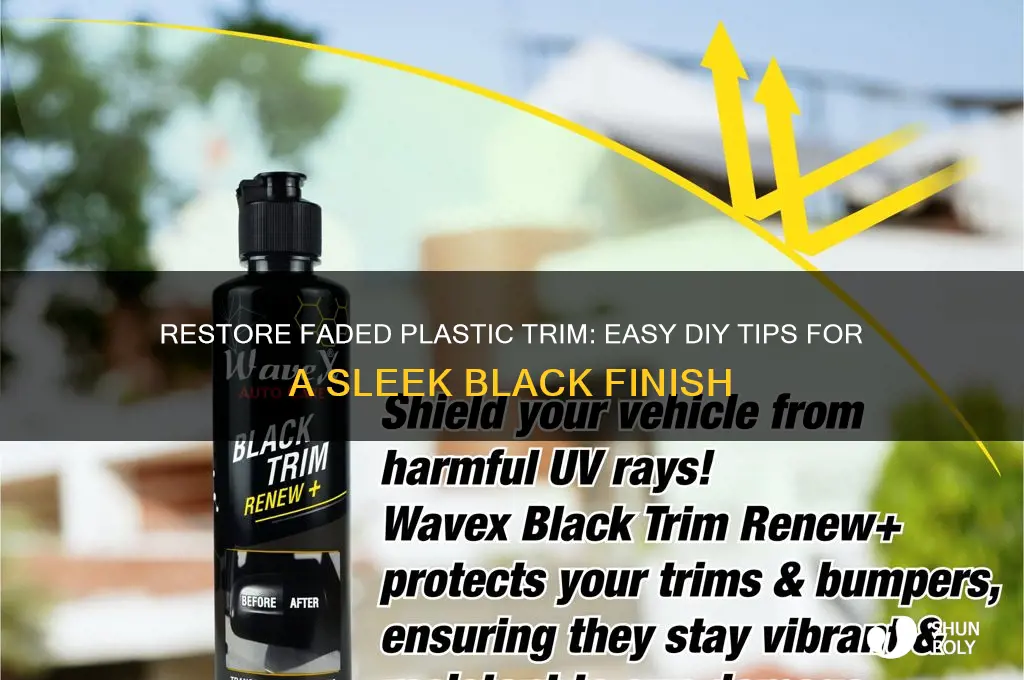 how to get plastic trim back to black