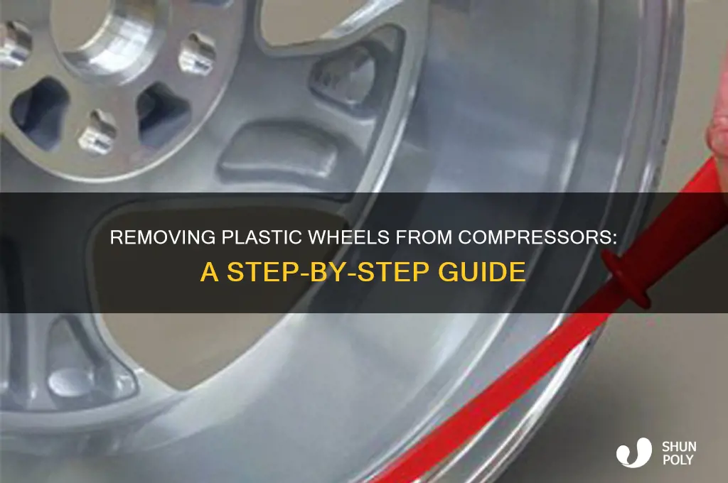 how to get plastic wheel off compressor