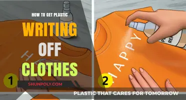Remove Plastic Writing from Clothes: Quick and Easy DIY Solutions