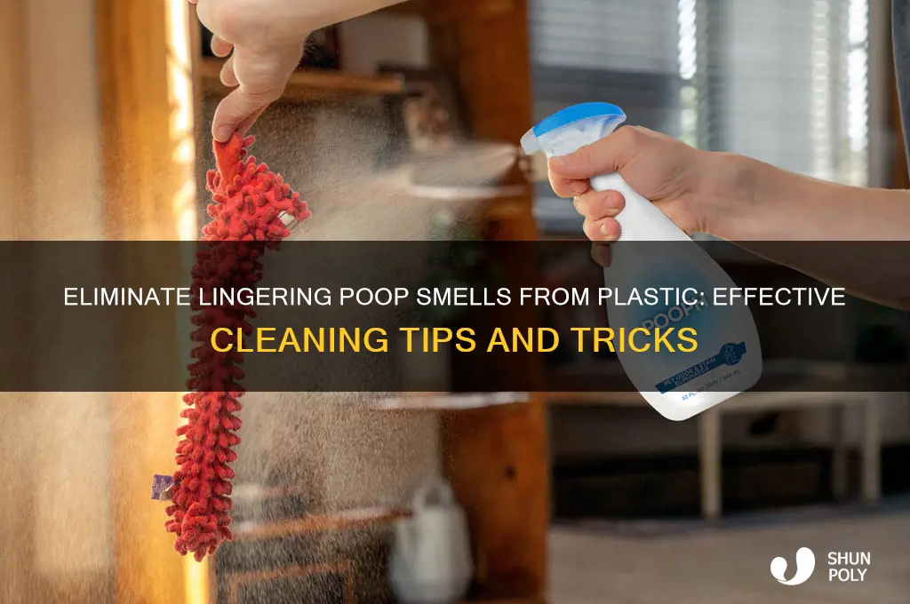how to get poop smell out of plastic