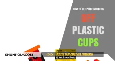 Effortless Ways to Remove Price Stickers from Plastic Cups