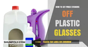 Easy Ways to Remove Price Stickers from Plastic Glasses