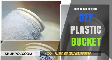 Effective Techniques for Removing Print from Plastic Buckets Easily
