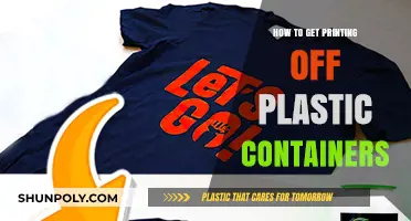 Removing Labels and Adhesives from Plastic Containers