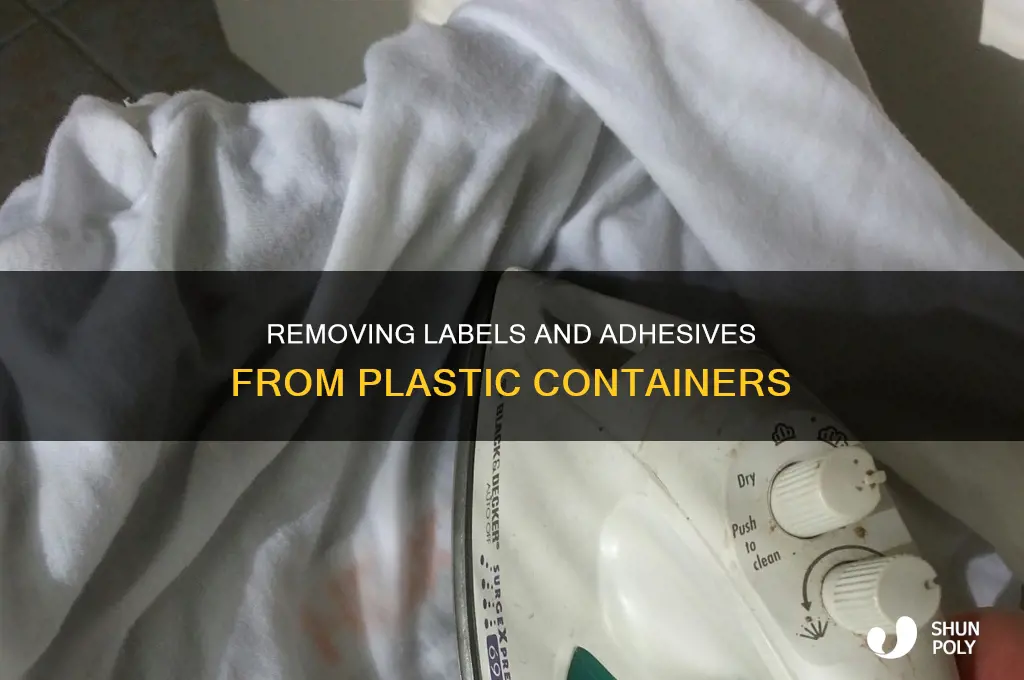 how to get printing off plastic containers