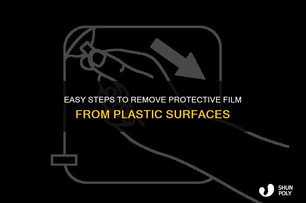 how to get protective film off plastic