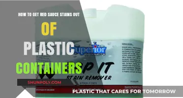 Removing Red Sauce Stains from Plastic Containers