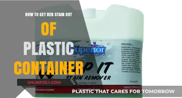 Removing Red Stains from Plastic Containers: A Quick Guide