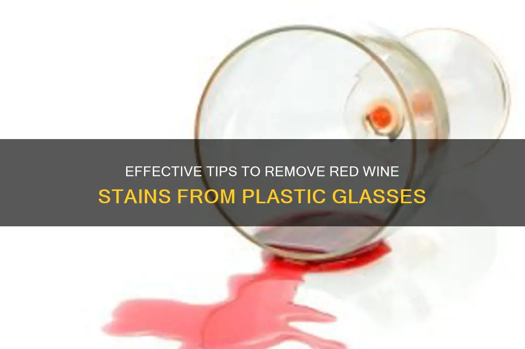 how to get red wine stains out of plastic glasses