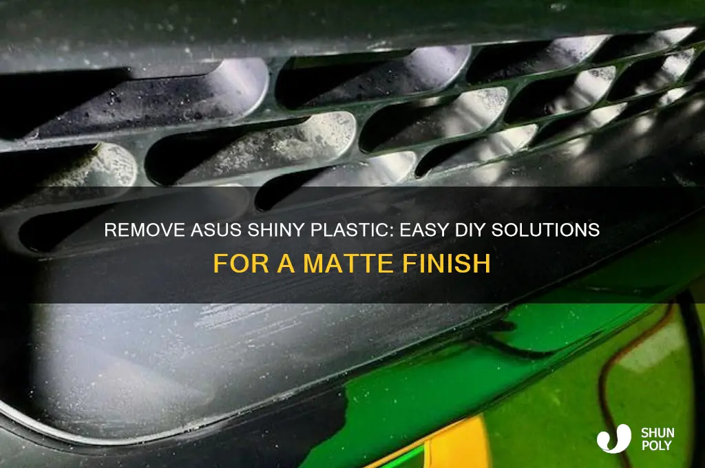 how to get rid of asus shiny plastic