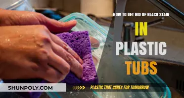 Effective Ways to Remove Black Stains from Plastic Tubs Easily
