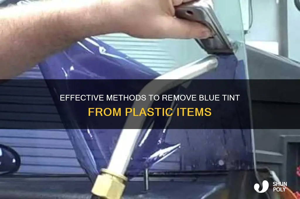 how to get rid of blue tint in plastic