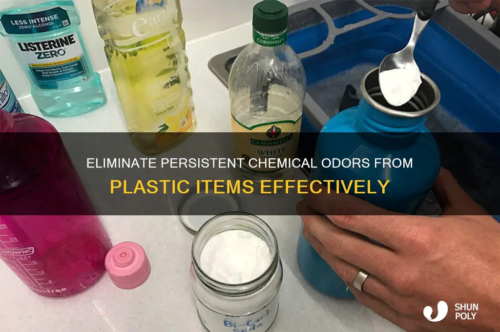 how to get rid of chemical smell on plastic