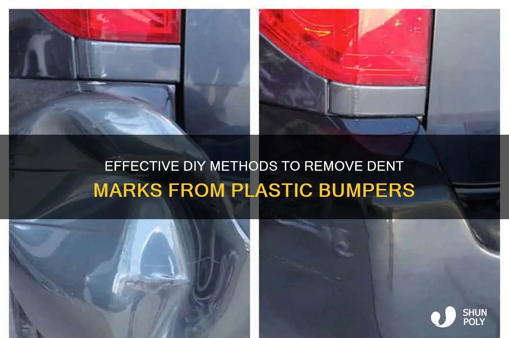 how to get rid of dents marks on plastic bumper