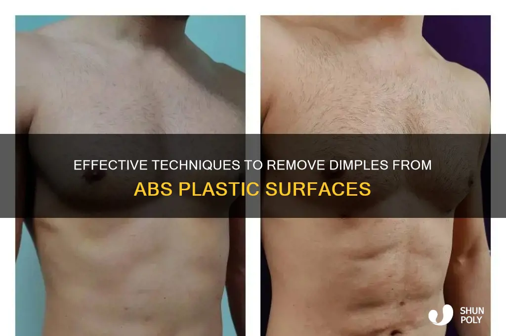 how to get rid of dimples in abs plastic