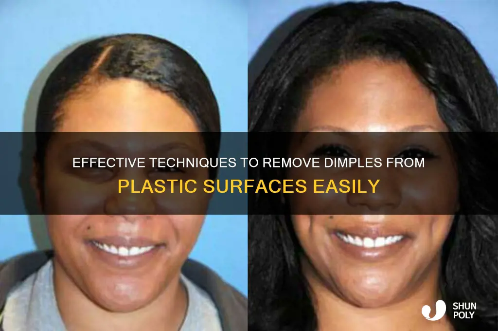 how to get rid of dimples in plastic