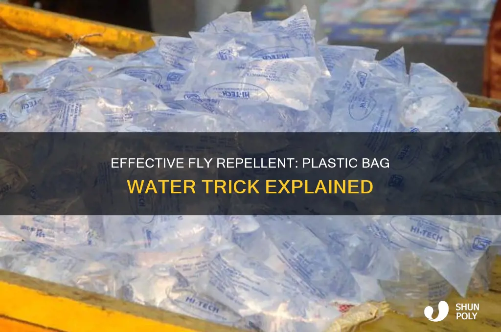 how to get rid of flies plastic bag water