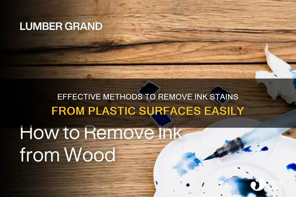 how to get rid of ink stains of plastic