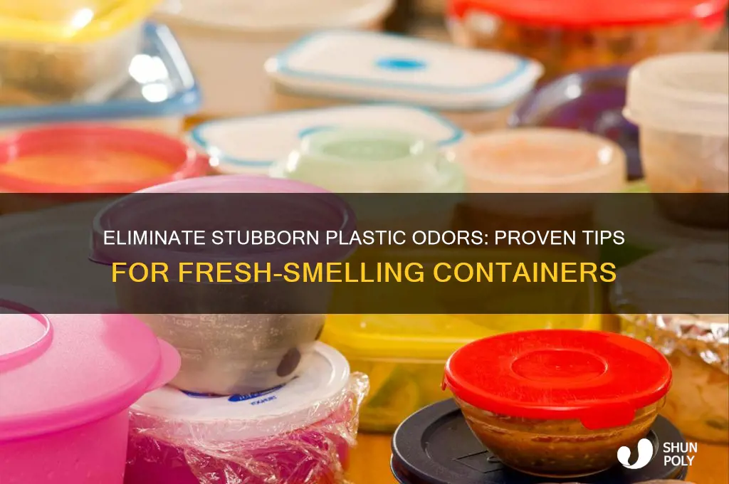 how to get rid of lingering odor in plastic