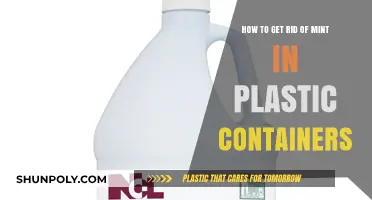 Eradicating Mint: Plastic Container Conundrum