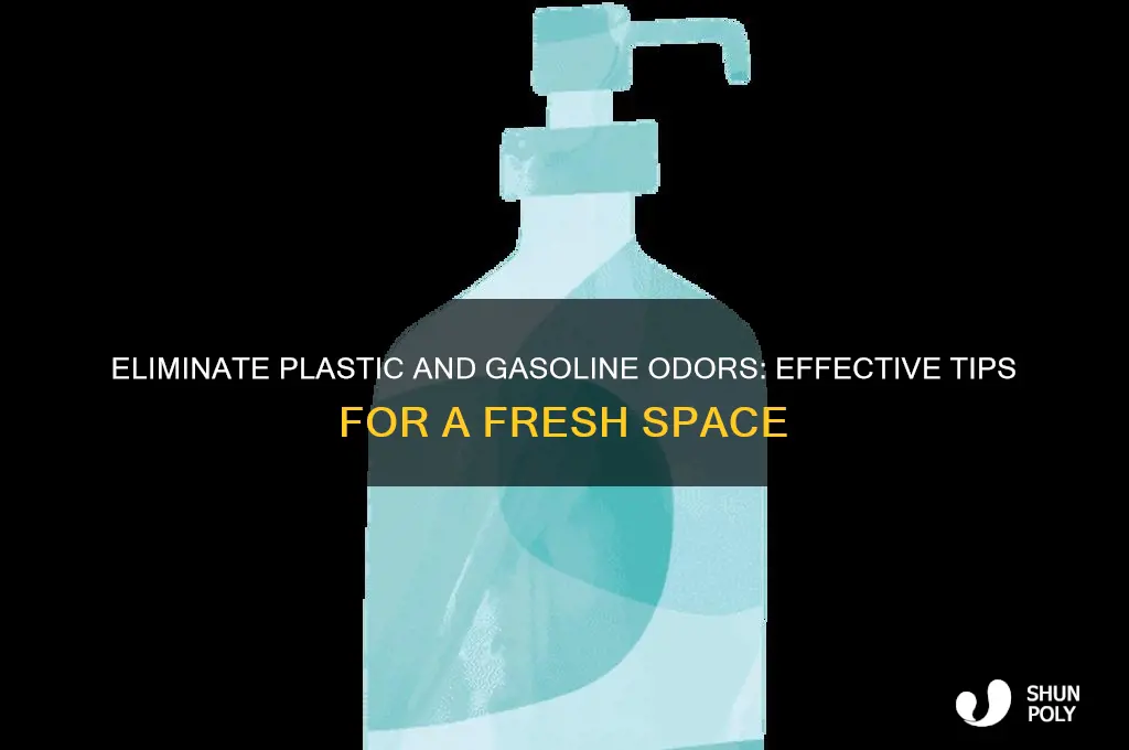how to get rid of plastic off gasin smell