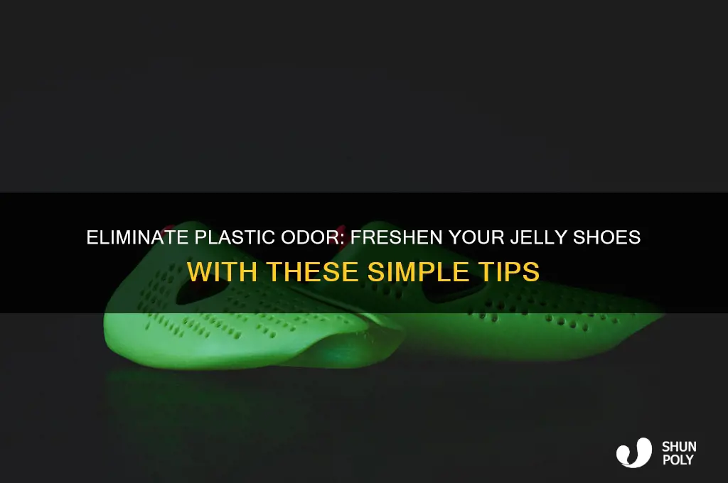 how to get rid of plastic smell from jelly shoes