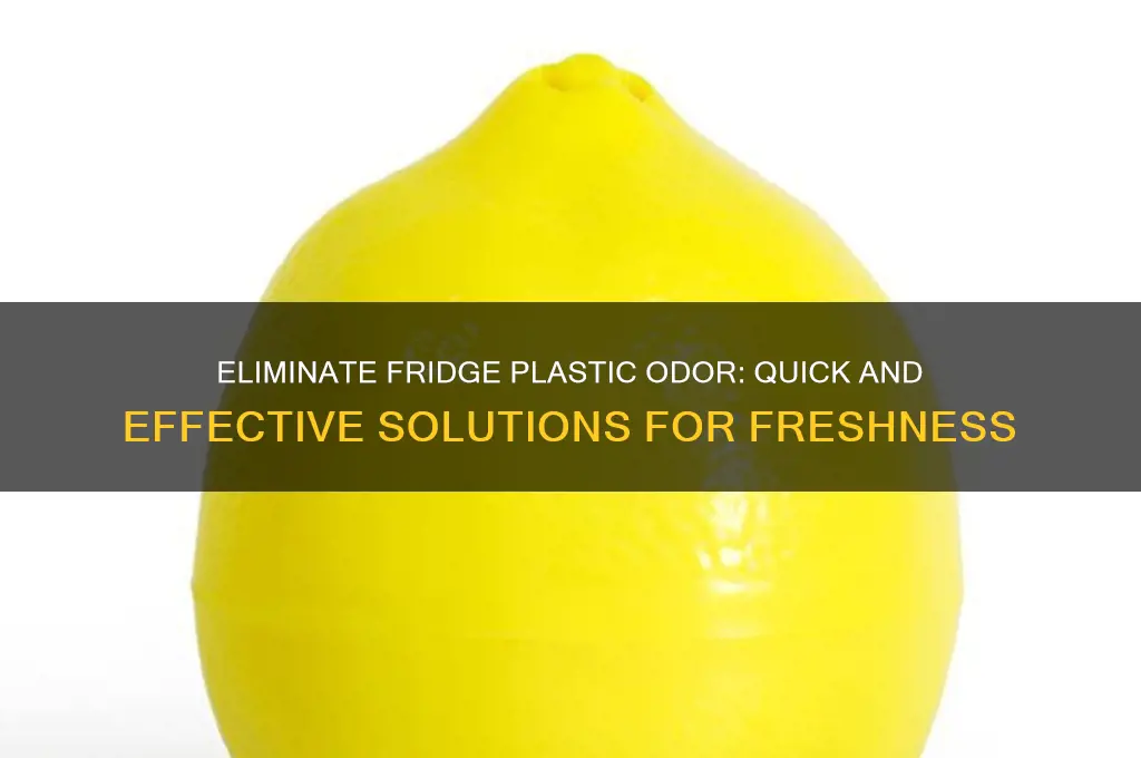 how to get rid of plastic smell in fridge