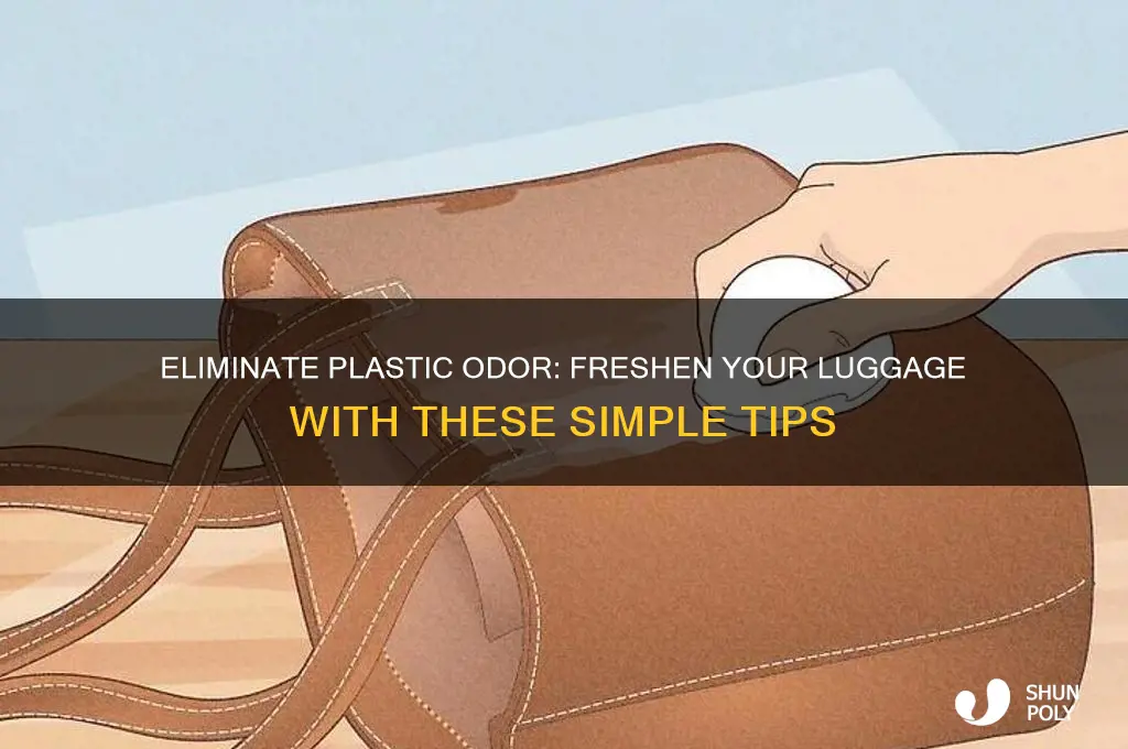how to get rid of plastic smell in luggage