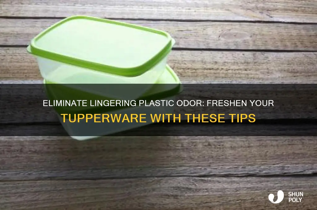 how to get rid of plastic smell in tupperware