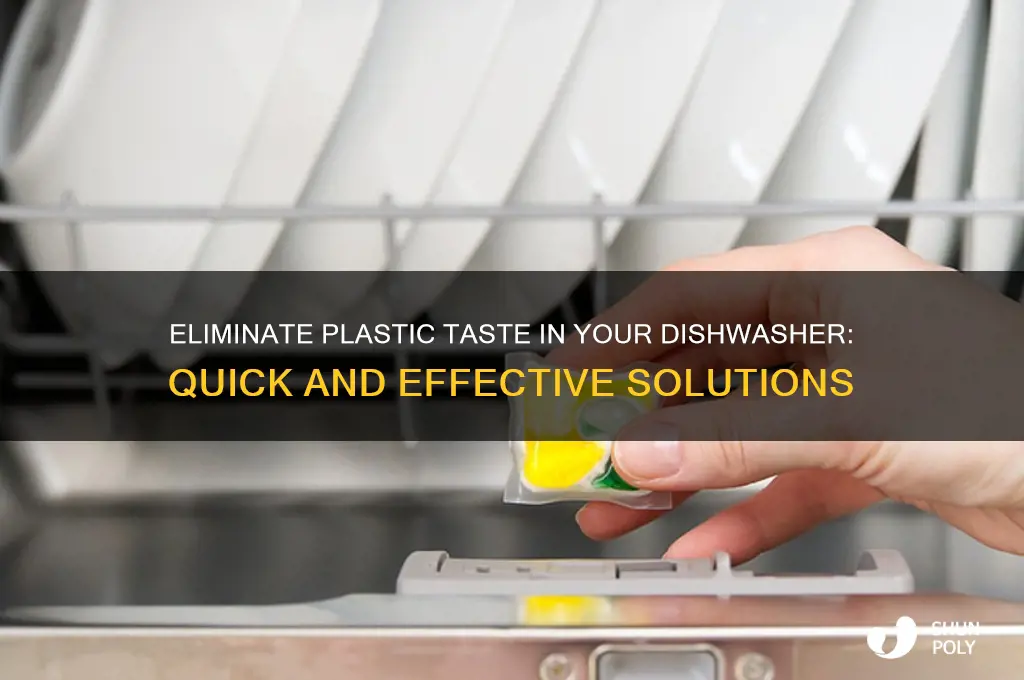 how to get rid of plastic taste in dishwasher