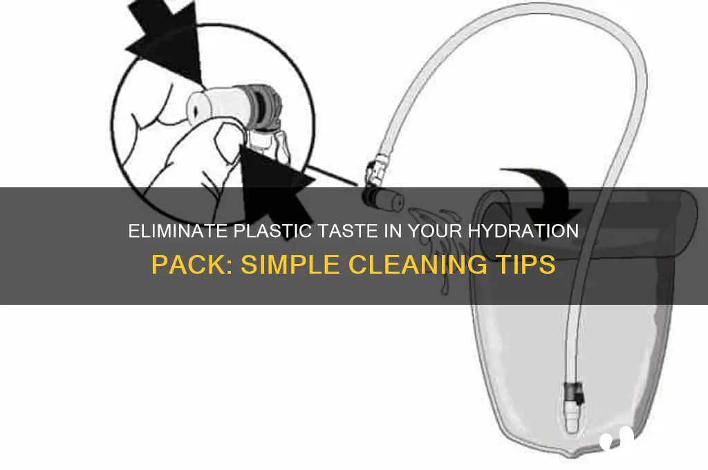 how to get rid of plastic taste in hydration pack